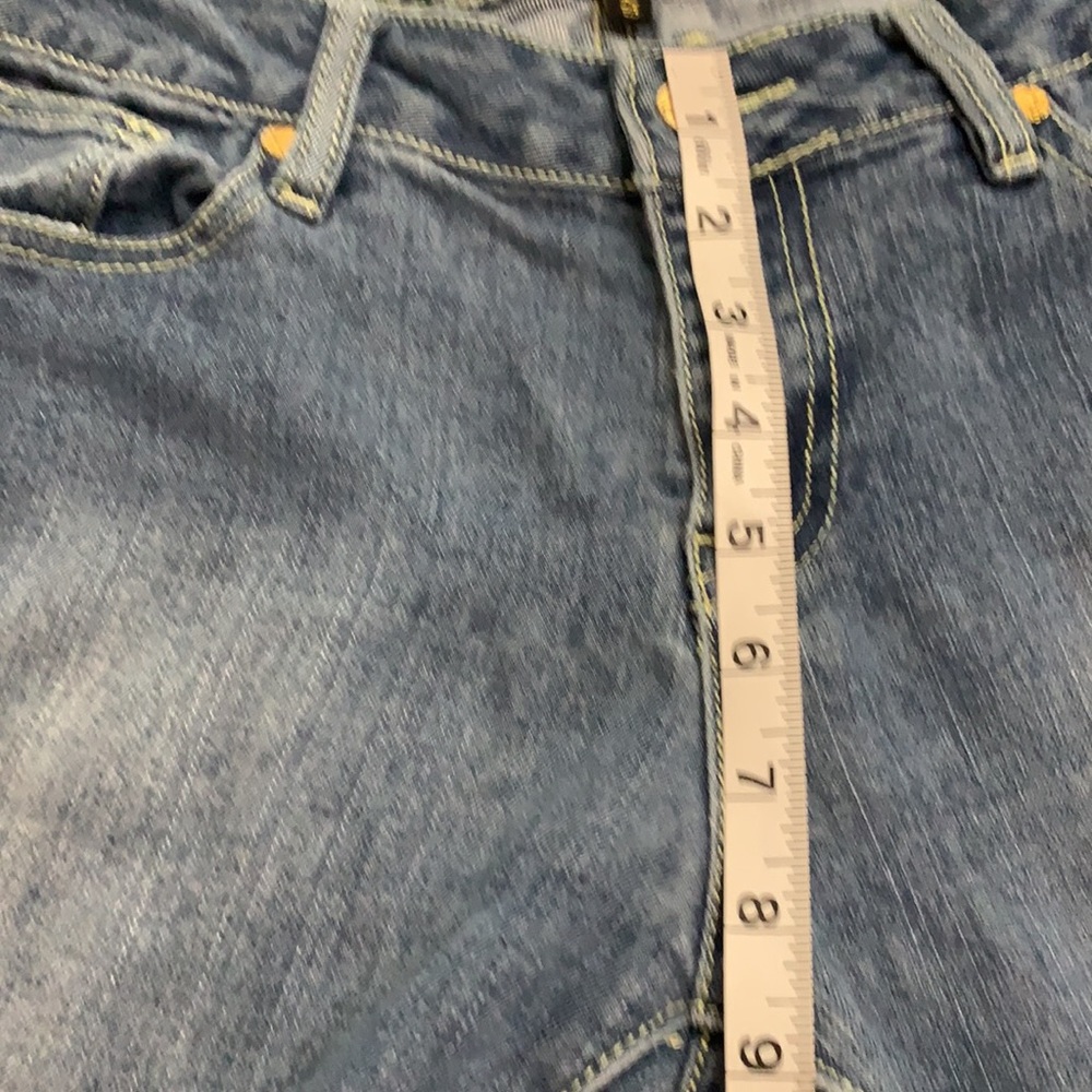COOGI straight leg medium blue wash colorful pocket jean Size 10 - Picture 17 of 17
